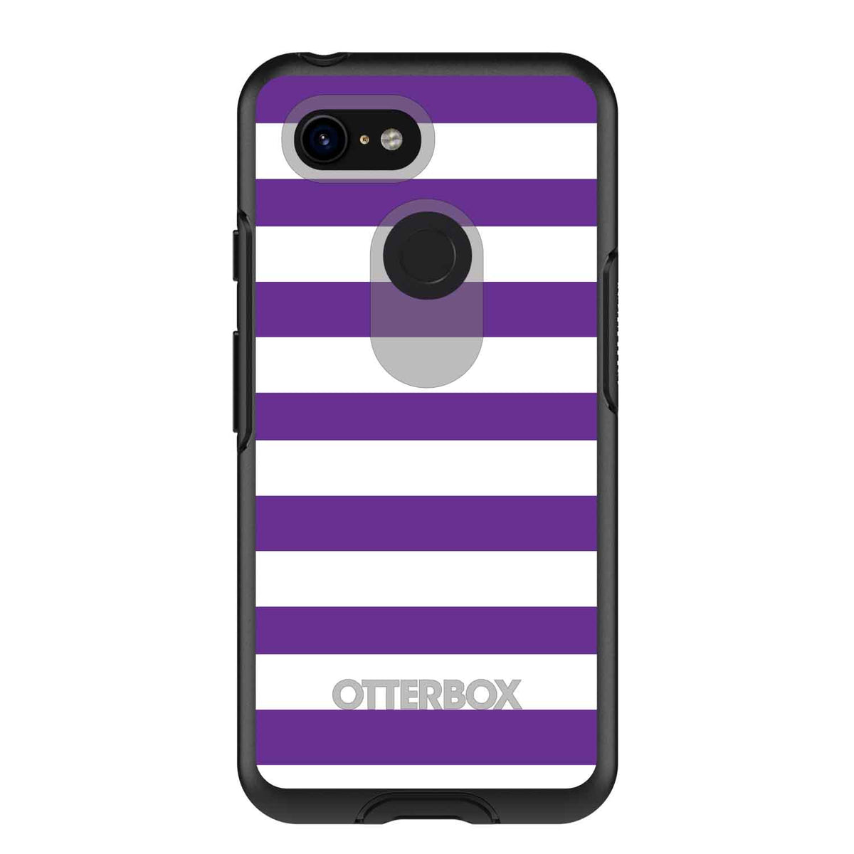 Purple & White Bold Stripes OtterBox Symmetry Case for iPhone & Galaxy, view 15