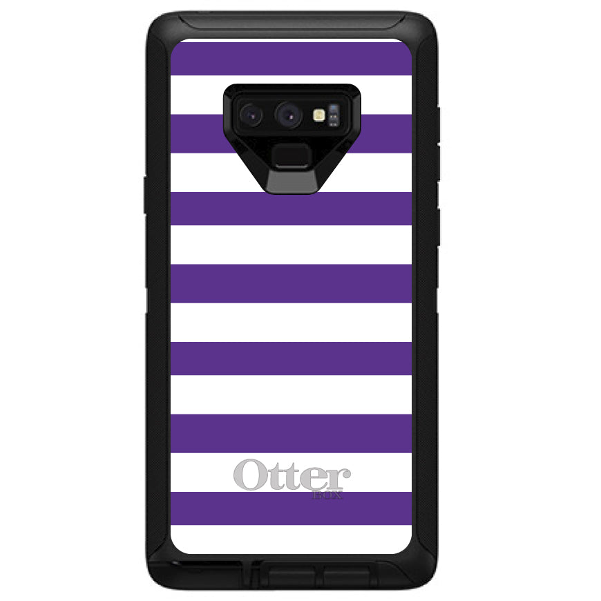 Purple & White Bold Stripes OtterBox Defender Case for iPhone & Galaxy, view 13