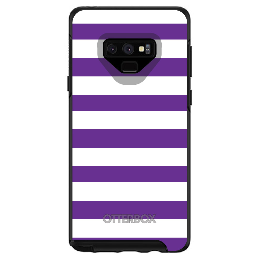 Purple & White Bold Stripes OtterBox Symmetry Case for iPhone & Galaxy, view 13