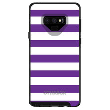 DistinctInk™ OtterBox Symmetry Series Case for Apple iPhone / Samsung Galaxy / Google Pixel - Purple & White Bold Stripes