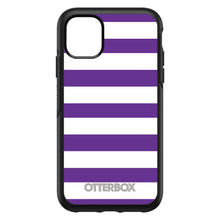 DistinctInk™ OtterBox Symmetry Series Case for Apple iPhone / Samsung Galaxy / Google Pixel - Purple & White Bold Stripes