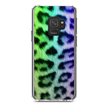 DistinctInk® Clear Shockproof Hybrid Case for Apple iPhone / Samsung Galaxy / Google Pixel - Rainbow Leopard Cheetah Fur Print
