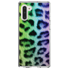 DistinctInk® Clear Shockproof Hybrid Case for Apple iPhone / Samsung Galaxy / Google Pixel - Rainbow Leopard Cheetah Fur Print