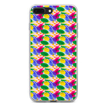 DistinctInk® Clear Shockproof Hybrid Case for Apple iPhone / Samsung Galaxy / Google Pixel - Summer Vibes Floral Pattern Pink Green Yellow