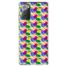 DistinctInk® Clear Shockproof Hybrid Case for Apple iPhone / Samsung Galaxy / Google Pixel - Summer Vibes Floral Pattern Pink Green Yellow