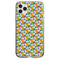 Summer Vibes Floral Pattern Orange Blue Yellow Clear Shockproof iPhone Case