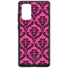 DistinctInk™ OtterBox Symmetry Series Case for Apple iPhone / Samsung Galaxy / Google Pixel - Pink Black Damask Pattern