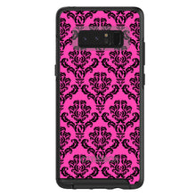 DistinctInk™ OtterBox Symmetry Series Case for Apple iPhone / Samsung Galaxy / Google Pixel - Pink Black Damask Pattern