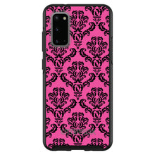 DistinctInk™ OtterBox Symmetry Series Case for Apple iPhone / Samsung Galaxy / Google Pixel - Pink Black Damask Pattern