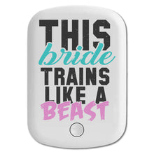 DistinctInk Magnetic Battery Pack, Wireless Portable Charger with USB-C Cable, Compatible with MagSafe iPhone 14 / 13 / 12 Series - This Bride Trains Like a Beast