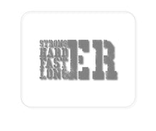DistinctInk Custom Foam Rubber Mouse Pad - 1/4" Thick - Stronger Harder Faster Longer