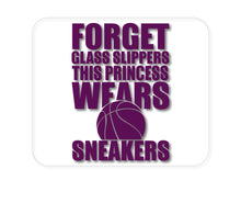 DistinctInk Custom Foam Rubber Mouse Pad - 1/4" Thick - Forget Glass Slippers Princess Wears Sneakers