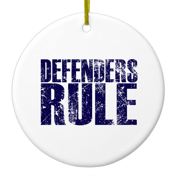 Defenders Rule Ceramic Ornament