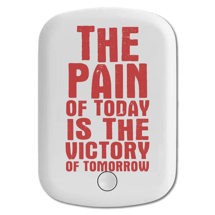 DistinctInk Magnetic Battery Pack, Wireless Portable Charger with USB-C Cable, Compatible with MagSafe iPhone 14 / 13 / 12 Series - The Pain of Today is the Victory of Tomorrow