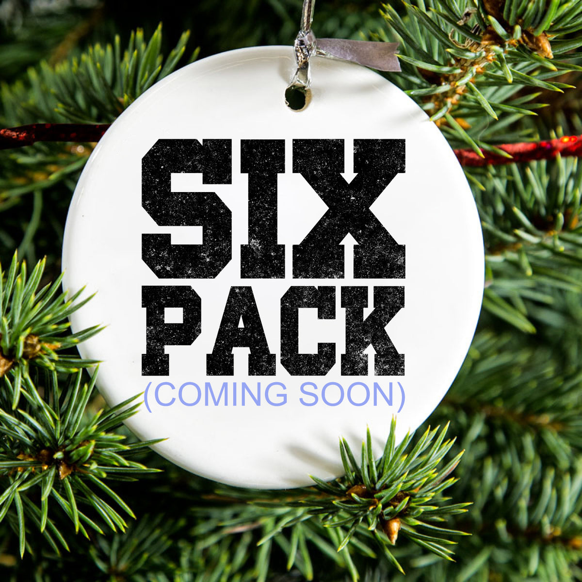 Six Pack (Coming Soon) Ceramic Ornament, view 2