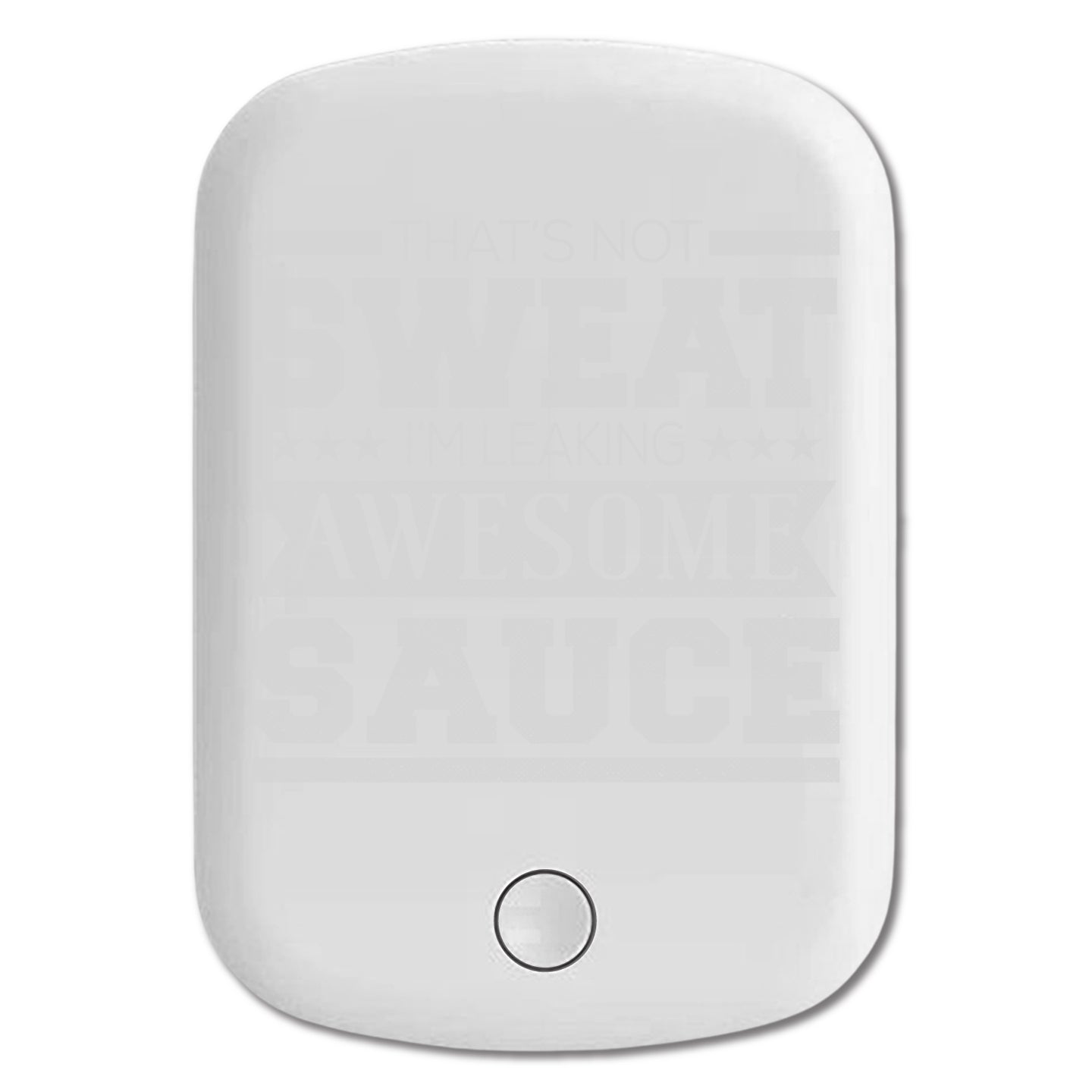 DistinctInk Magnetic Battery Pack, Wireless Portable Charger with USB-C Cable, Compatible with MagSafe iPhone 14 / 13 / 12 Series - That's Not Sweat I'm Leaking Awesome Sauce