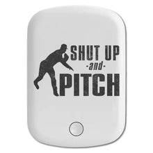 DistinctInk Magnetic Battery Pack, Wireless Portable Charger with USB-C Cable, Compatible with MagSafe iPhone 14 / 13 / 12 Series - Shut Up & Pitch Baseball