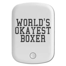 DistinctInk Magnetic Battery Pack, Wireless Portable Charger with USB-C Cable, Compatible with MagSafe iPhone 14 / 13 / 12 Series - World's Okayest Boxer