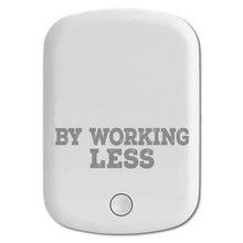 DistinctInk Magnetic Battery Pack, Wireless Portable Charger with USB-C Cable, Compatible with MagSafe iPhone 14 / 13 / 12 Series - No One Ever Got Stronger Working Less