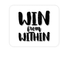 DistinctInk Custom Foam Rubber Mouse Pad - 1/4" Thick - Win From Within