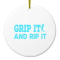 Golf Grip It And Rip It Ceramic Ornament