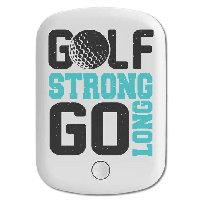 DistinctInk Magnetic Battery Pack, Wireless Portable Charger with USB-C Cable, Compatible with MagSafe iPhone 14 / 13 / 12 Series - Golf Strong Go Long