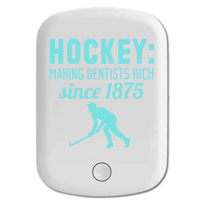 DistinctInk Magnetic Battery Pack, Wireless Portable Charger with USB-C Cable, Compatible with MagSafe iPhone 14 / 13 / 12 Series - Hockey Making Dentists Rich Since 1875