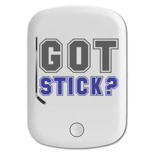 DistinctInk Magnetic Battery Pack, Wireless Portable Charger with USB-C Cable, Compatible with MagSafe iPhone 14 / 13 / 12 Series - Got Stick?  Hockey