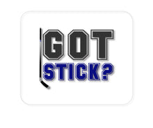 DistinctInk Custom Foam Rubber Mouse Pad - 1/4" Thick - Got Stick?  Hockey