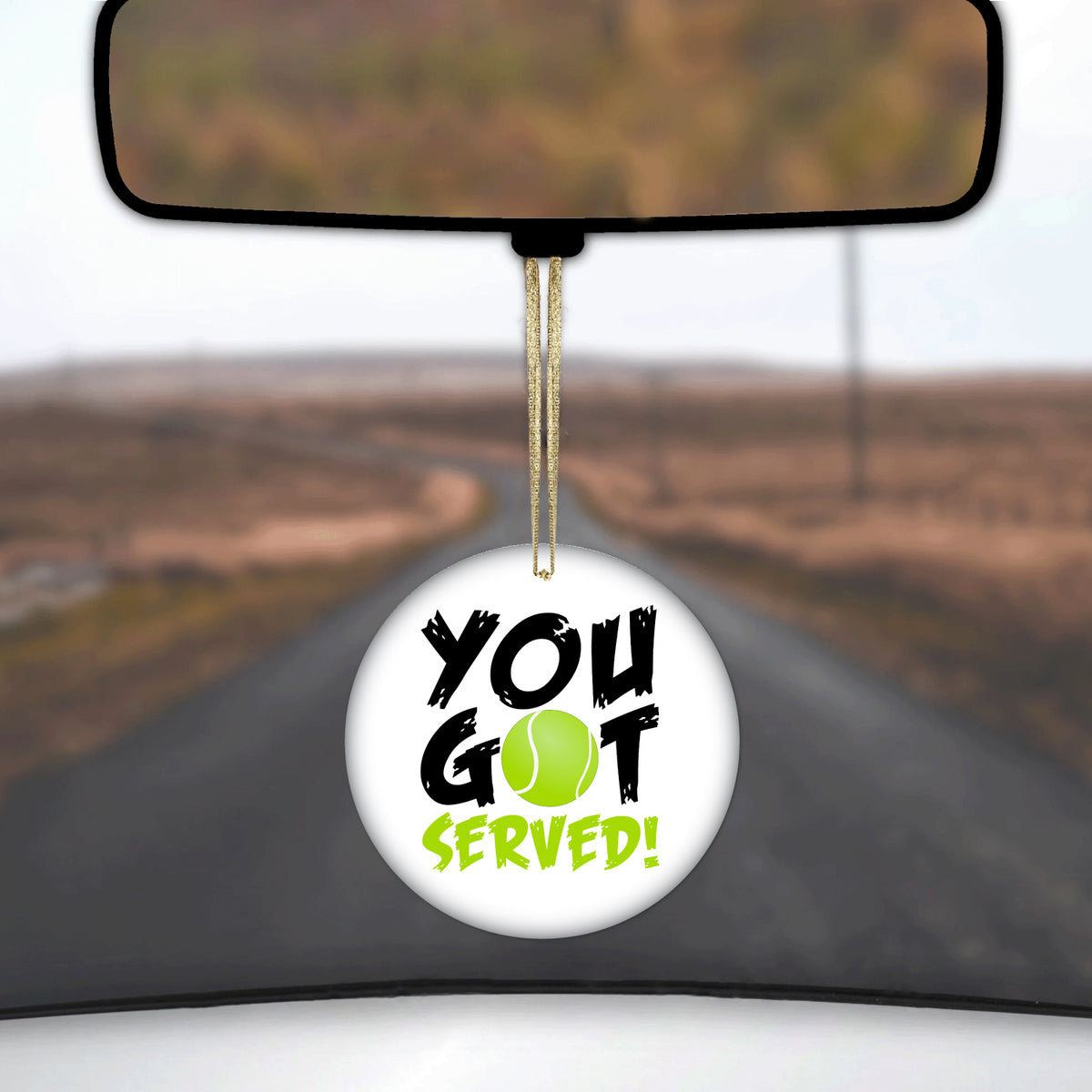 You Got Served Tennis Ceramic Ornament, view 3