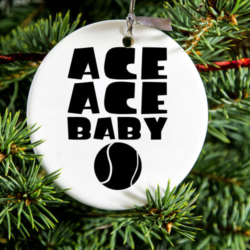 Ace Ace Baby Tennis Ceramic Ornament, view 2
