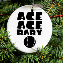 Ace Ace Baby Tennis Ceramic Ornament