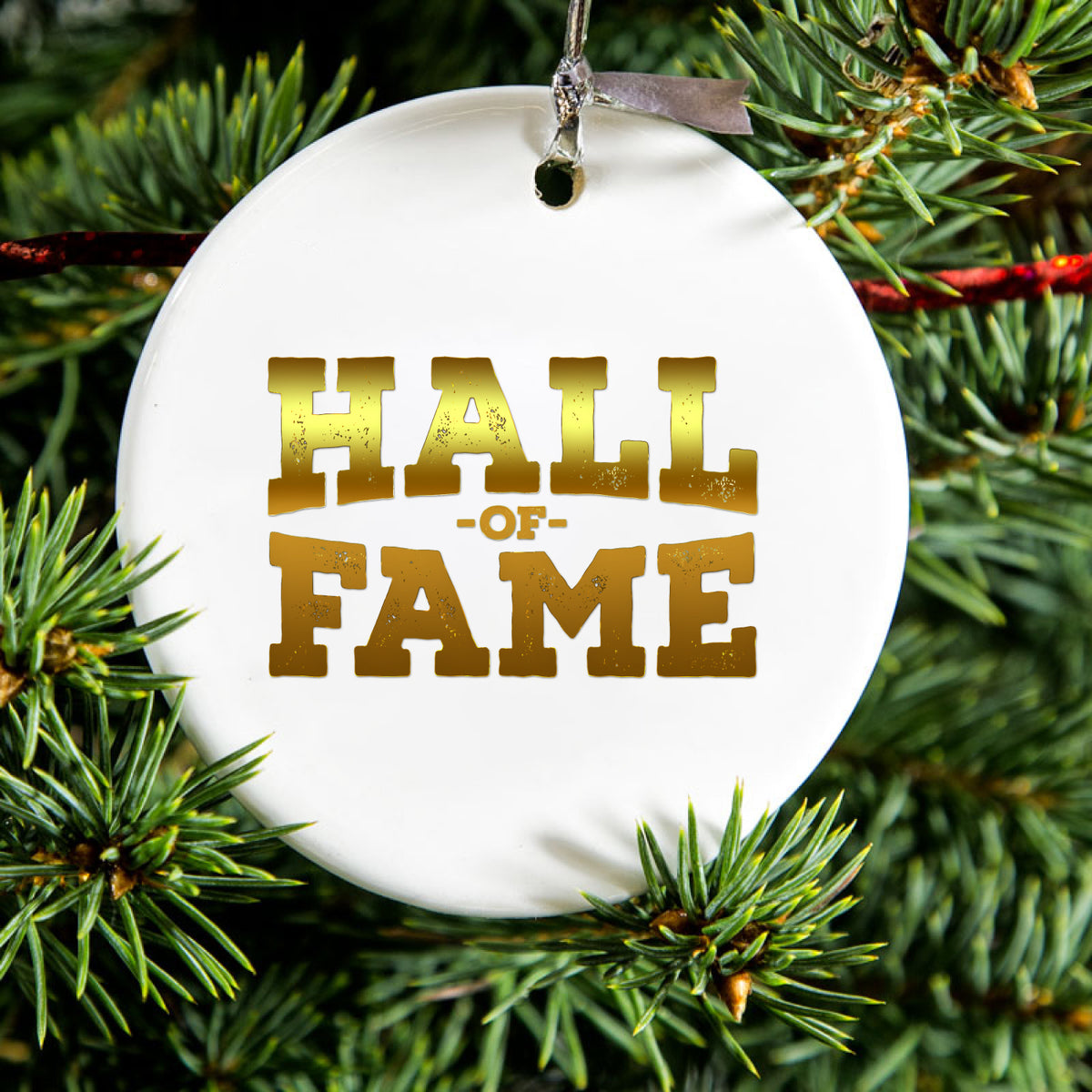 Hall of Fame Ceramic Ornament, view 2