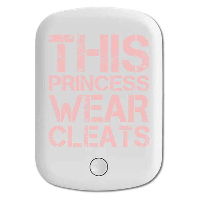 DistinctInk Magnetic Battery Pack, Wireless Portable Charger with USB-C Cable, Compatible with MagSafe iPhone 14 / 13 / 12 Series - This Princess Wear Cleats