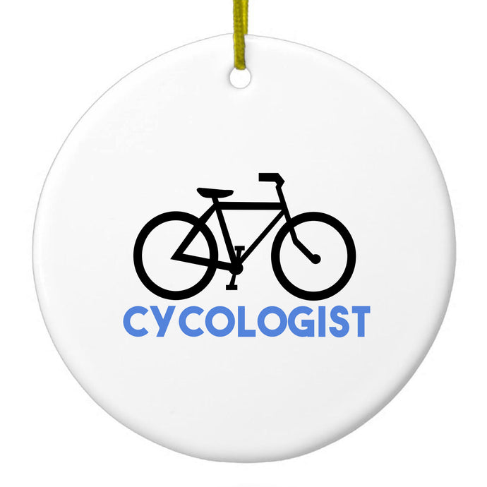 Cycologist Bicycle Cycling Ceramic Ornament