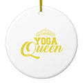 Yoga Queen Crown Ceramic Ornament
