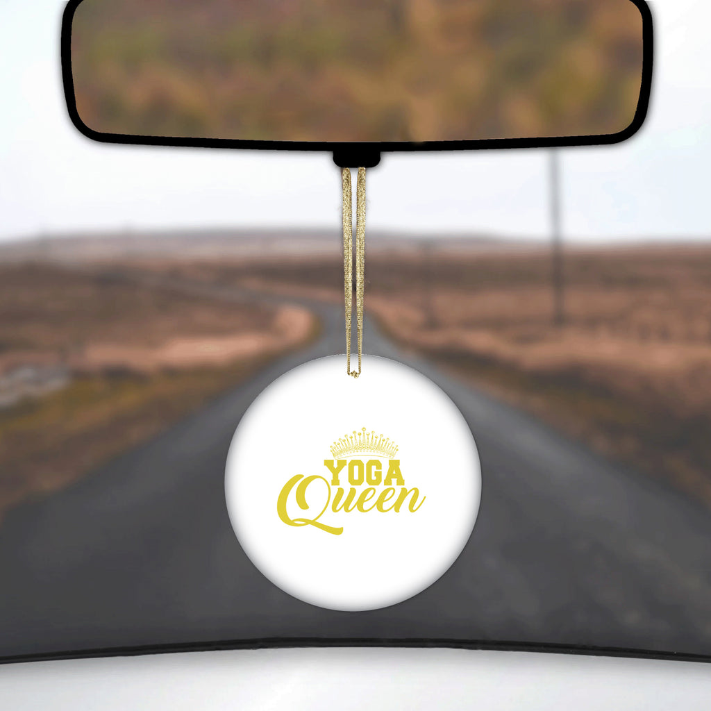 Yoga Queen Crown Ceramic Ornament, view 3