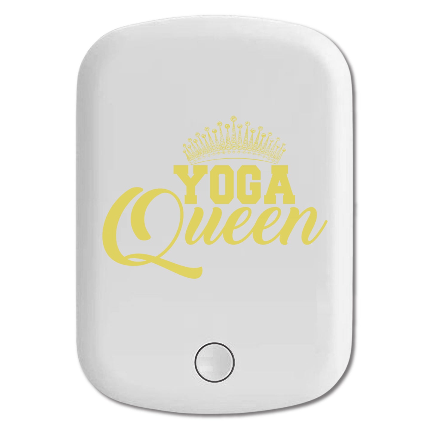 DistinctInk Magnetic Battery Pack, Wireless Portable Charger with USB-C Cable, Compatible with MagSafe iPhone 14 / 13 / 12 Series - Yoga Queen Crown