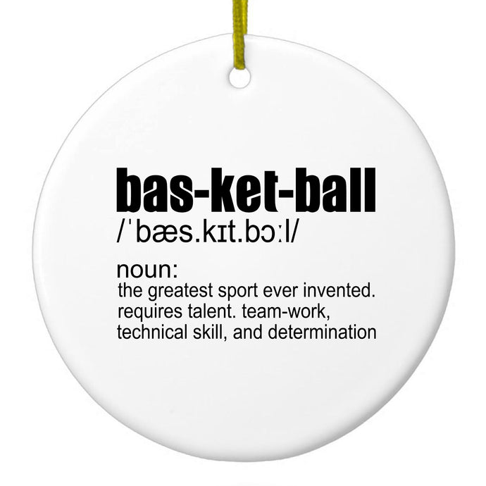 Basketball Definition Greatest Sport Ceramic Ornament