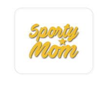DistinctInk Custom Foam Rubber Mouse Pad - 1/4" Thick - Sporty Mom