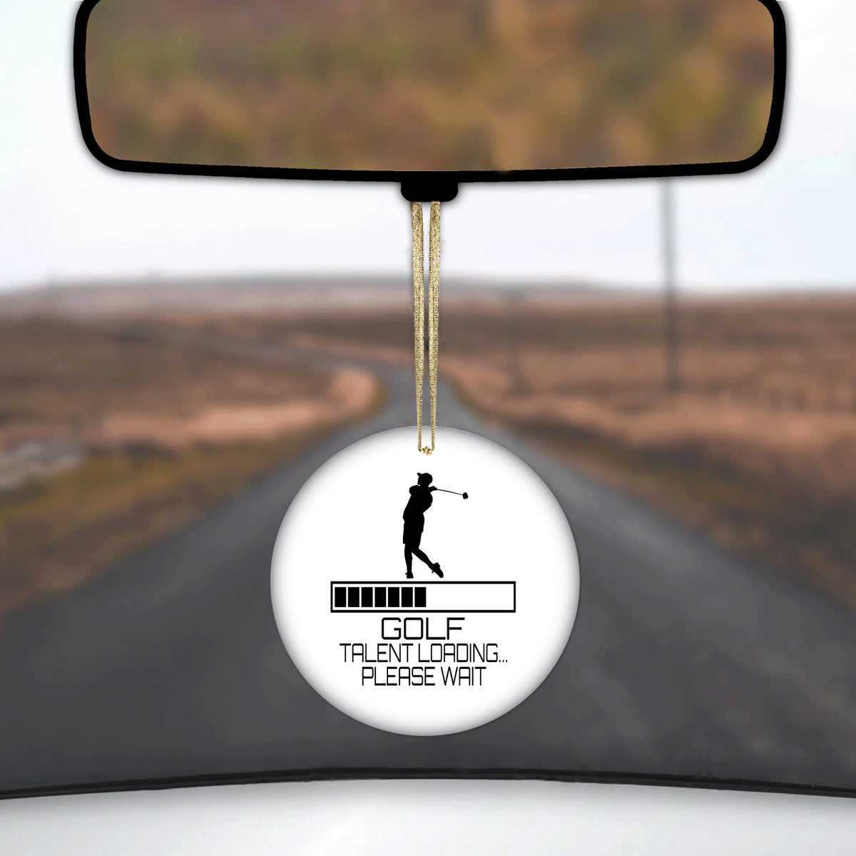 Golf Talent Loading Please Wait Ceramic Ornament, view 3
