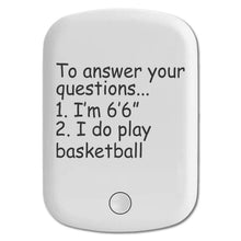 DistinctInk Magnetic Battery Pack, Wireless Portable Charger with USB-C Cable, Compatible with MagSafe iPhone 14 / 13 / 12 Series - I'm 6'6" I Do Play Basketball