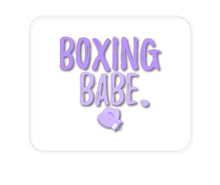 DistinctInk Custom Foam Rubber Mouse Pad - 1/4" Thick - Boxing Babe