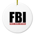 FBI Fanatic Boxing Individual Ceramic Ornament