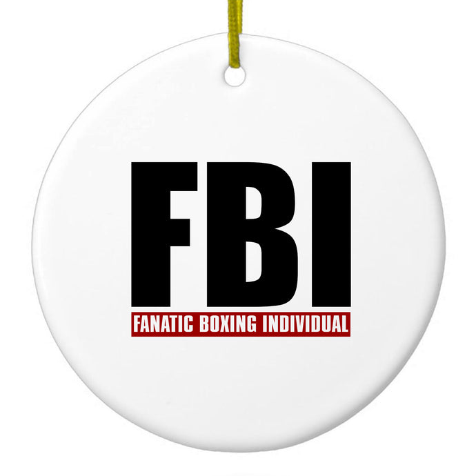 FBI Fanatic Boxing Individual Ceramic Ornament