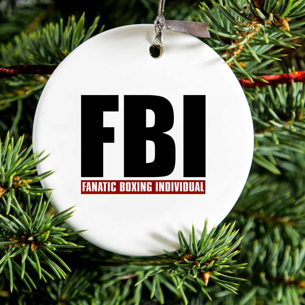 FBI Fanatic Boxing Individual Ceramic Ornament, view 2