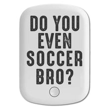 DistinctInk Magnetic Battery Pack, Wireless Portable Charger with USB-C Cable, Compatible with MagSafe iPhone 14 / 13 / 12 Series - Do You Even Soccer Bro?