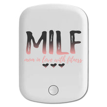 DistinctInk Magnetic Battery Pack, Wireless Portable Charger with USB-C Cable, Compatible with MagSafe iPhone 14 / 13 / 12 Series - MILF Mom in Love with Fitness