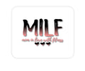 Custom Foam Rubber Mouse Pad - MILF Mom in Love with Fitness