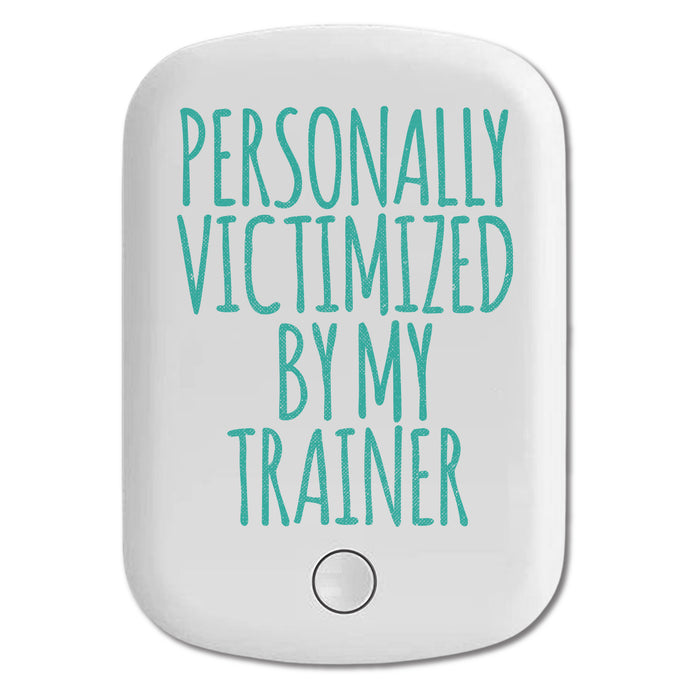 DistinctInk Magnetic Battery Pack, Wireless Portable Charger with USB-C Cable, Compatible with MagSafe iPhone 14 / 13 / 12 Series - Personally Victimized by My Trainer